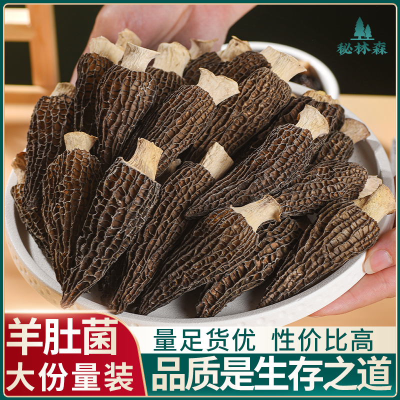 云南羊肚菌干货菌菇煲汤炖煮营养特产无添加2025头茬新货产地直销