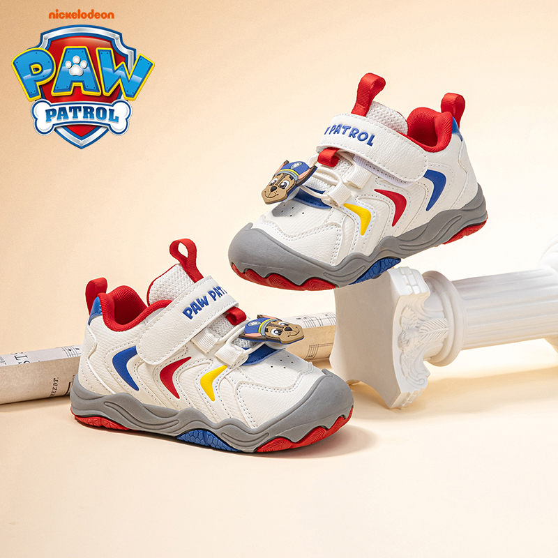 汪汪队立大功男童运动鞋3-6岁2025秋冬季新款3-6岁户外皮面儿童鞋