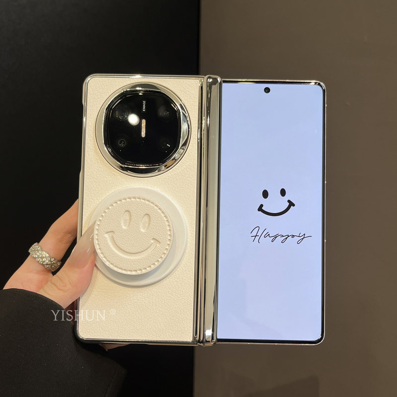 适用华为MateX6折叠屏典藏版手机壳KT猫磁吸笑脸支架保护套新款Ma