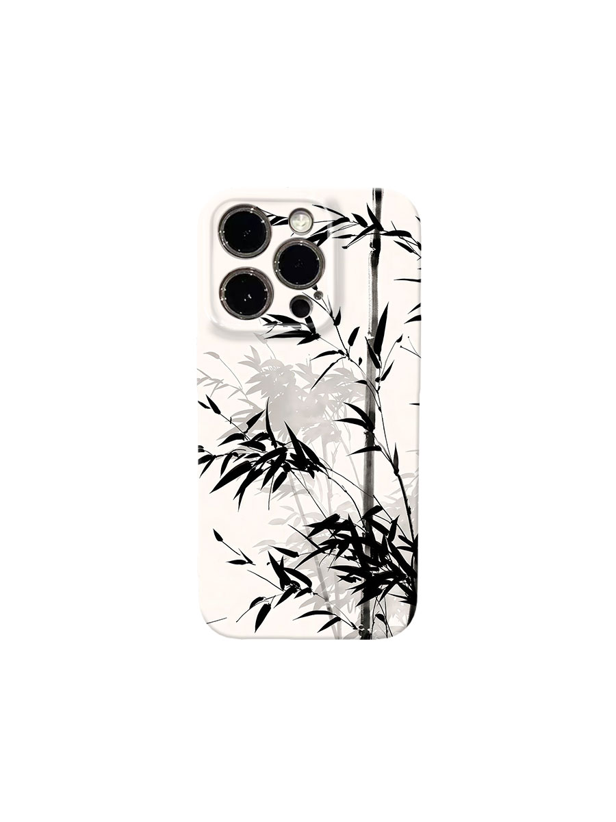 新款竹子书法手机壳适用于苹果16promax17华为荣耀vivo小米oppo