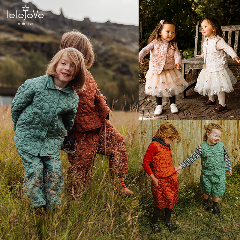 【三防】lelejove25秋冬新款纯色宝宝轻暖羽绒内胆羽绒马甲5AW3D263