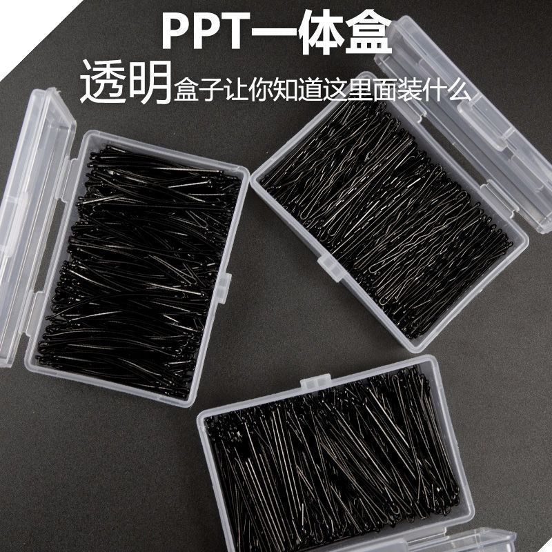 影楼黑色发夹盘发一字夹化妆师专用加粗发夹丸子头u型固定黑夹子