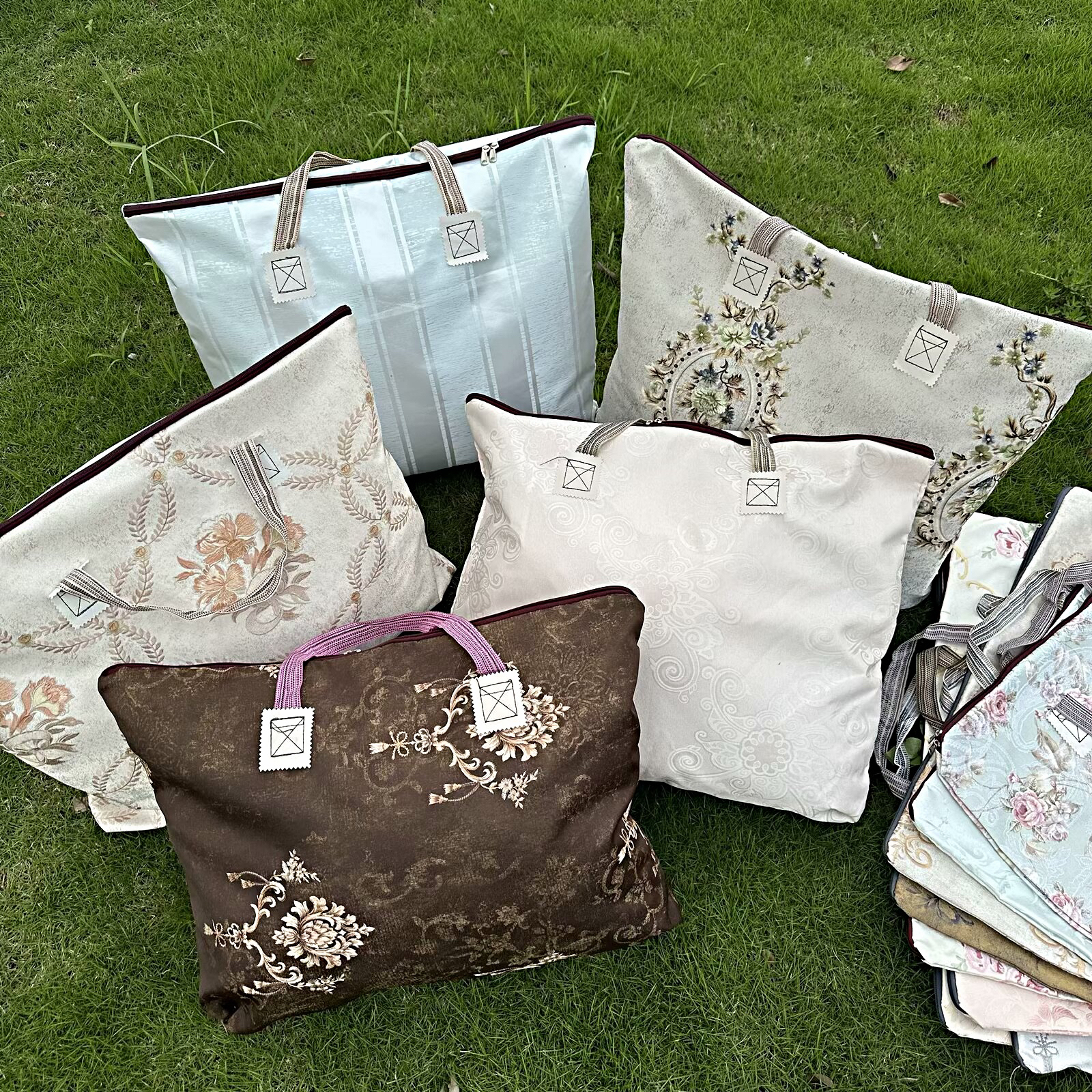 （高端提花！抢）儿童幼儿园被子衣物入园孕产被褥宝宝专用行李打包