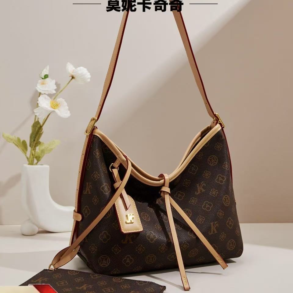 MONICA KIKI/莫妮卡奇奇轻奢女士韩版托特斜跨包carryall