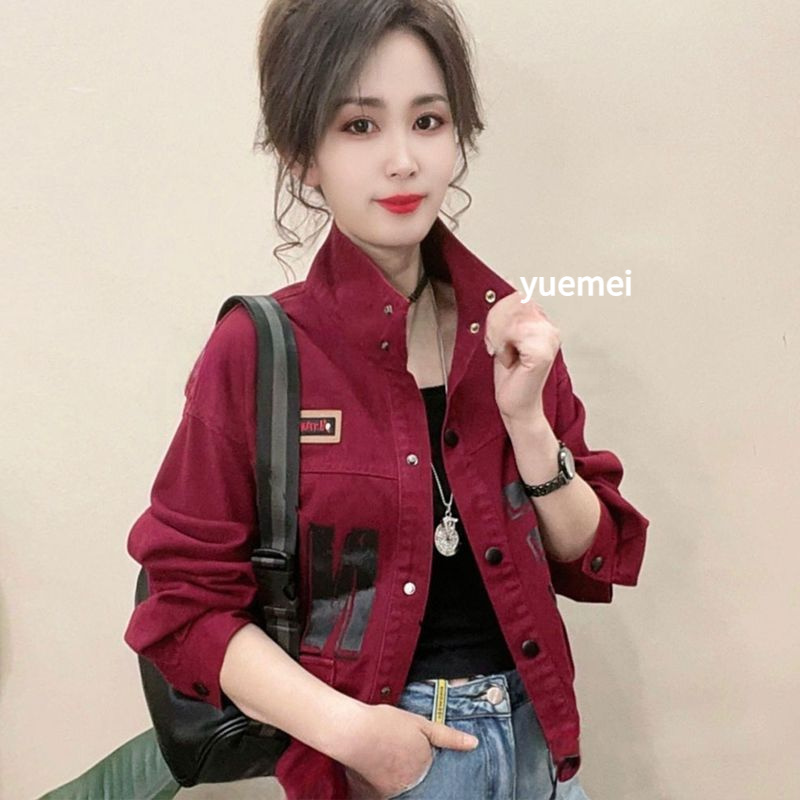 纯棉时尚立领牛仔短外套女春季新款爆款韩版女款复古牛仔马甲