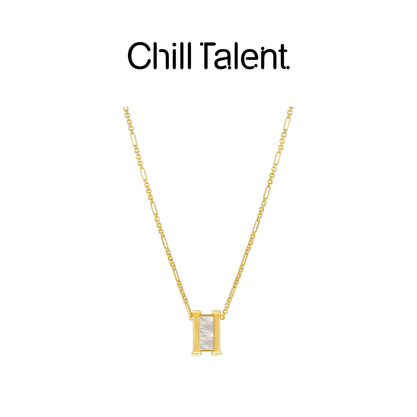 chill talent 铜合金项链 【新品】时光回廊项链法式度假浪漫轻奢