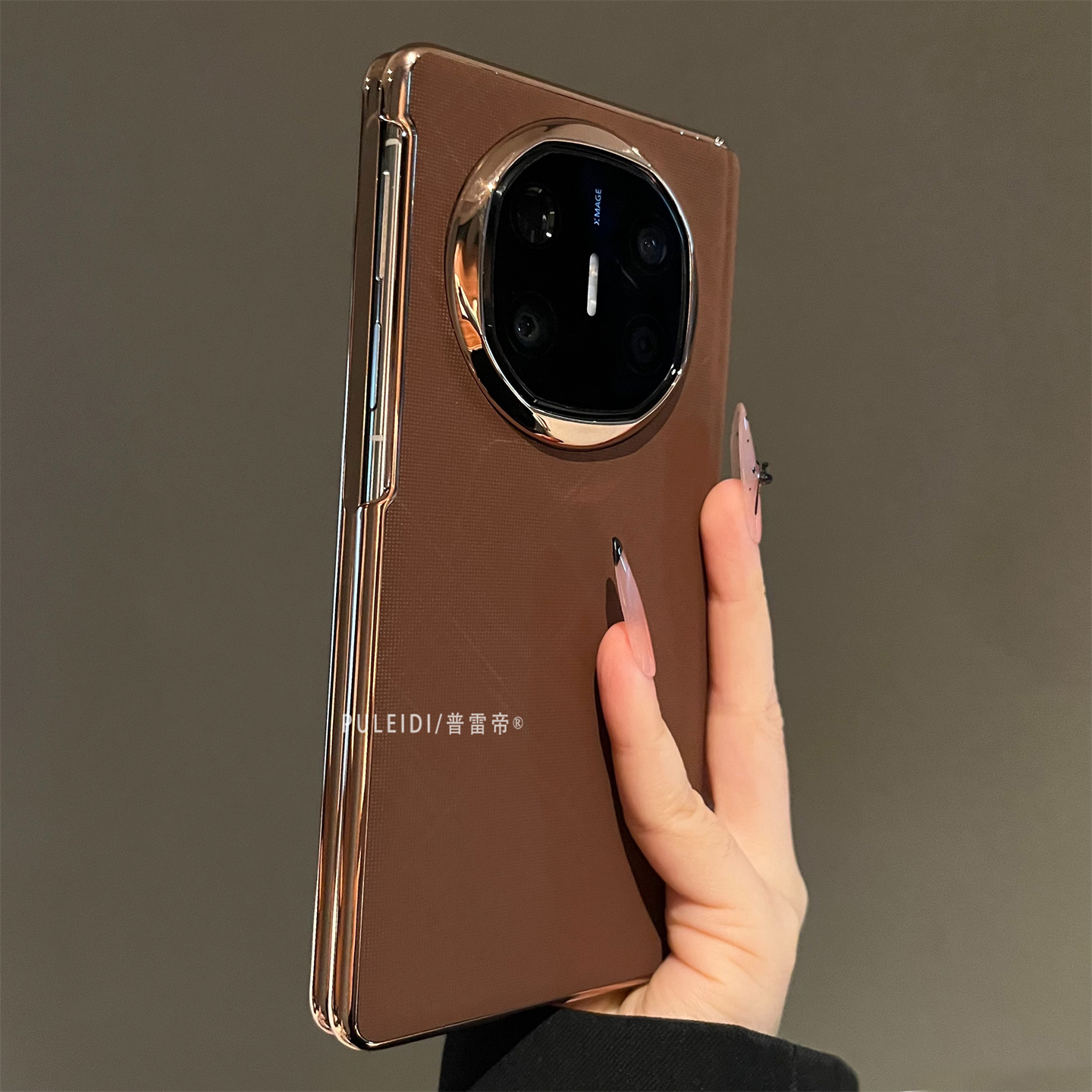 锦缎华章适用华为MateX7典藏版折叠屏手机壳MateX6磁吸中轴X5前框