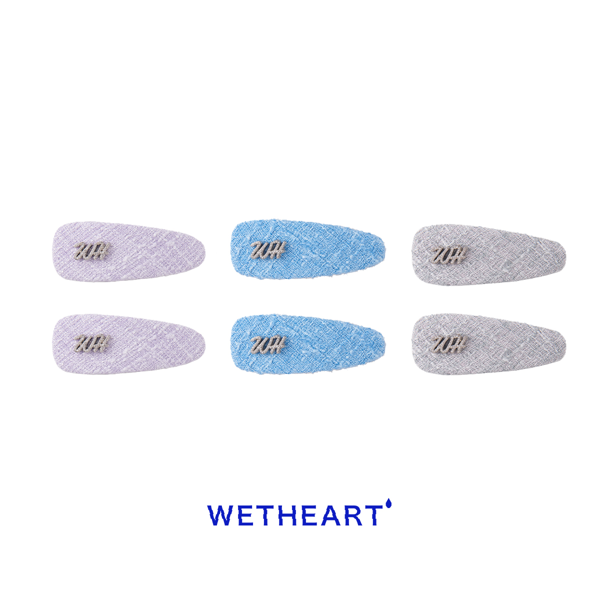 WET HEART原创设计简约气质高级感百搭字母面包BB夹发夹刘海夹