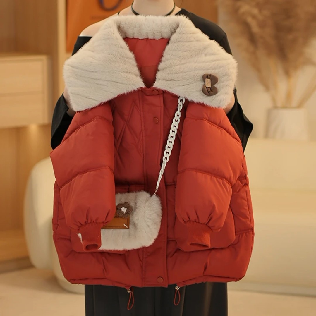 女童棉服冬装2025新款洋气儿童冬季加厚棉衣女孩冬款棉袄大童外套