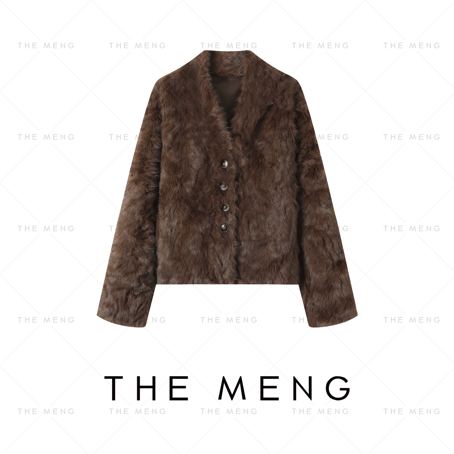 THE MENG【九月】糯软御寒锁温长毛草草外套#M253M1102