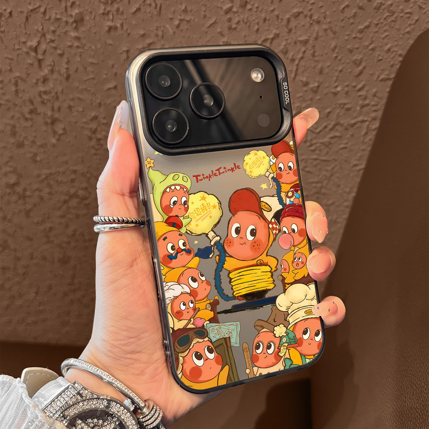 星星人适用苹果iphone17pro手机壳16promax男女全包15plus防摔