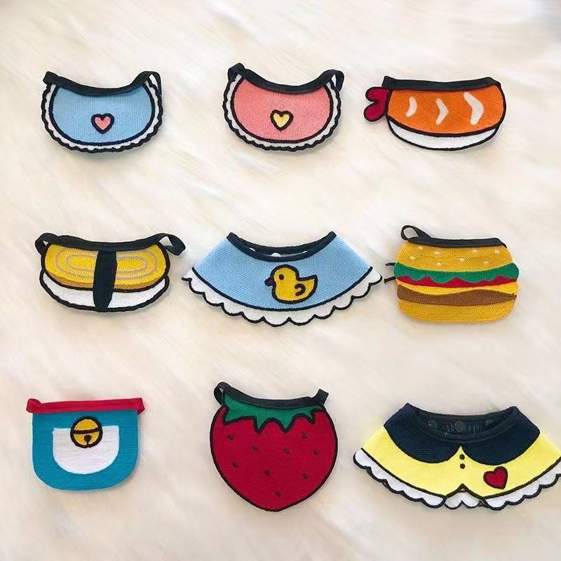 宠物围兜猫咪小型犬口水巾围脖宠物三角巾狗狗围嘴猫咪围兜可爱