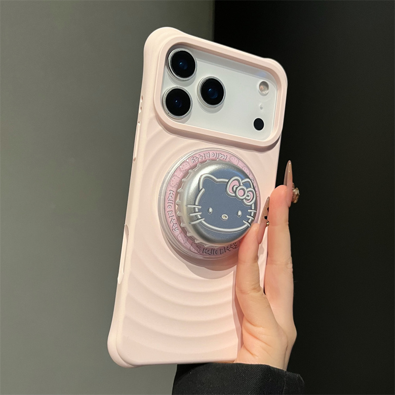 瓶盖KT猫磁吸适用iPhone17promax手机壳肤感液态硅胶苹果16/15女