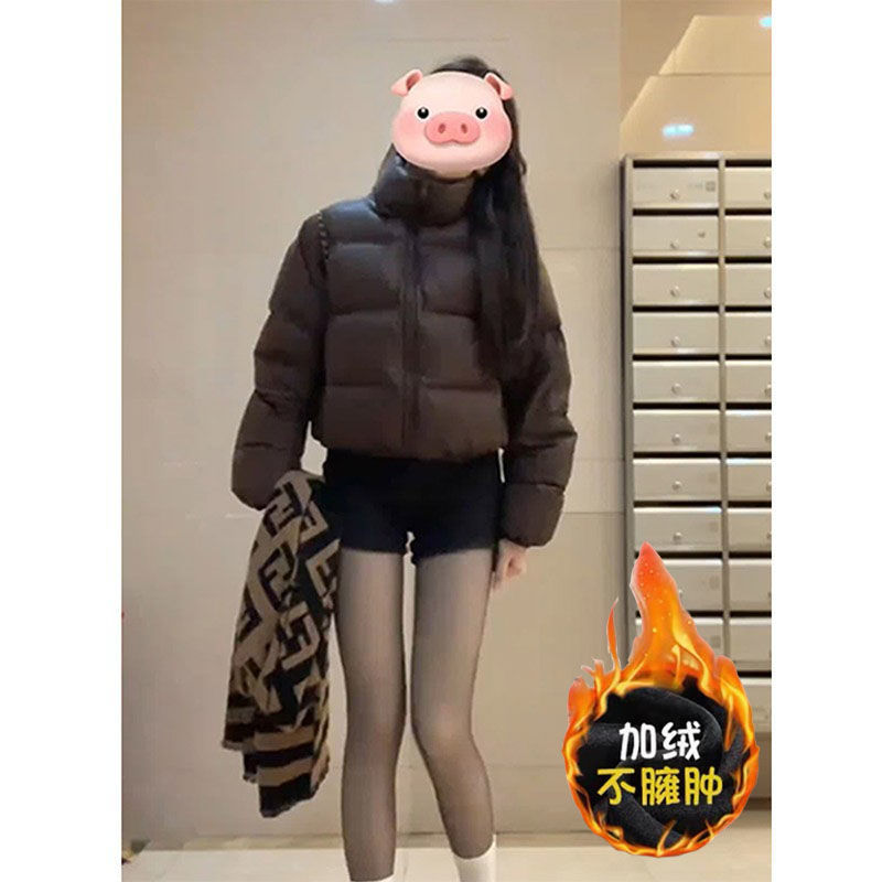 阔腿裤小个子黑色牛仔裤加绒辣妹高腰A字热裤女紧身超短裤包臀直