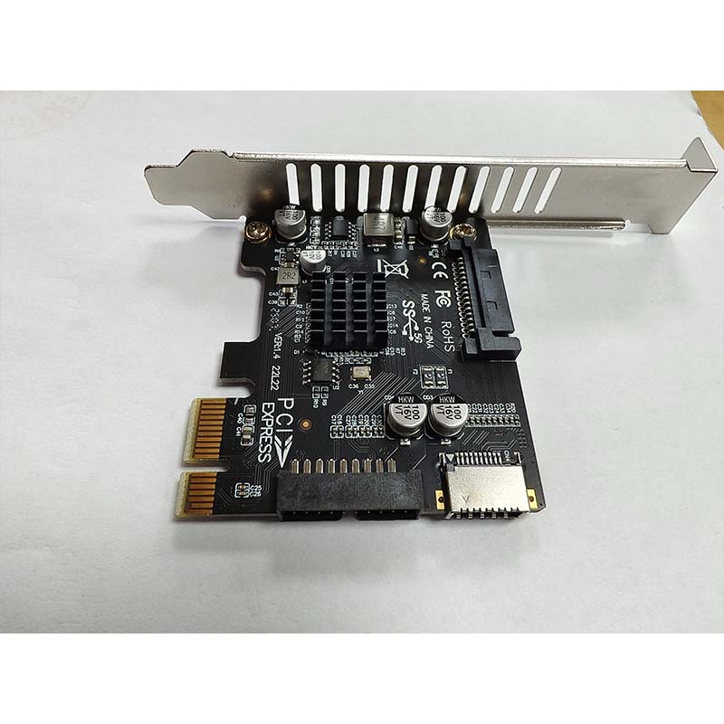 PCIE转USB转接卡 19PIN扩展卡 电脑PCIe转USB3.1  PCIE转USB3.0