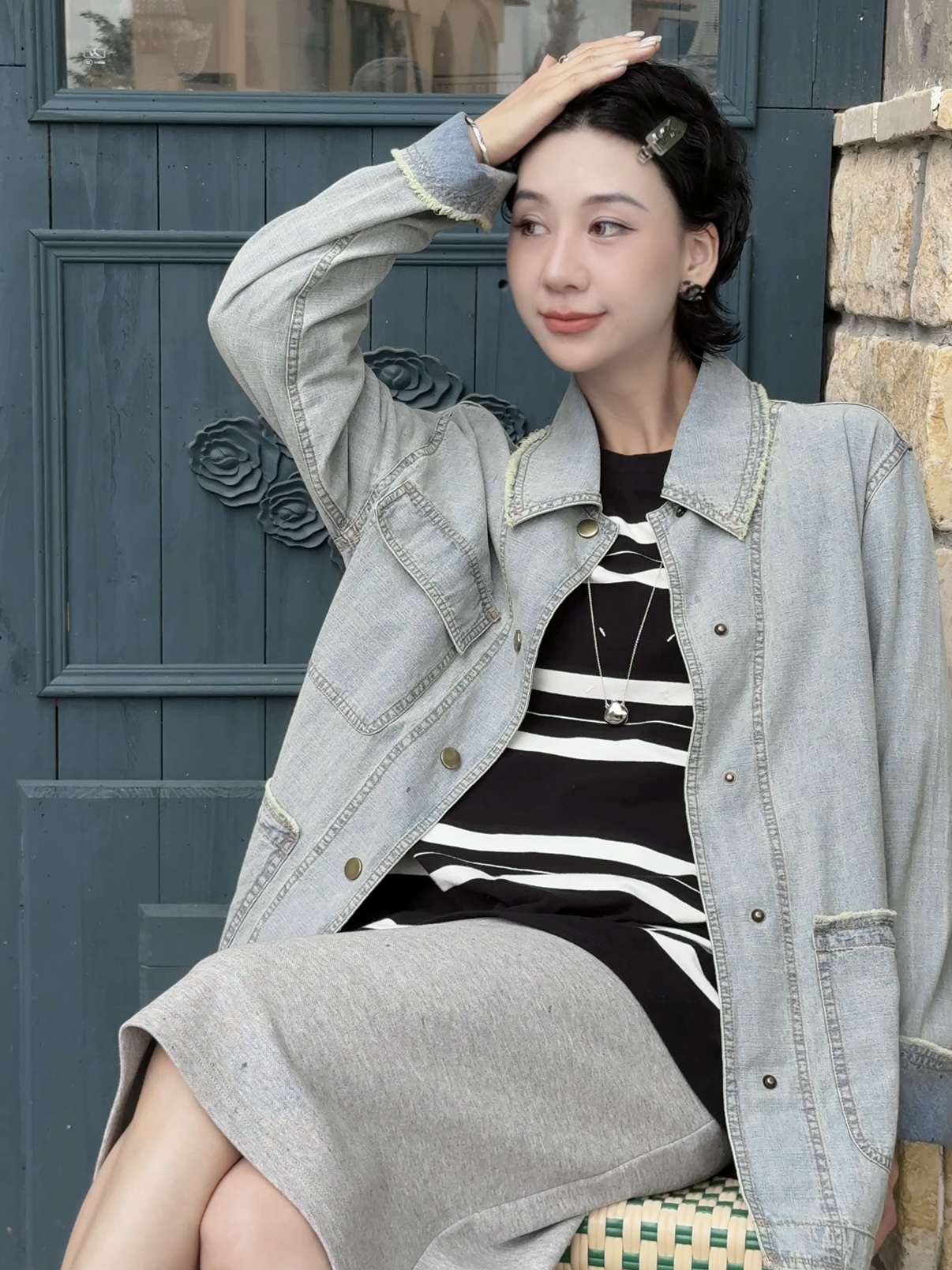 TT设计师【森呼吸】日系高级感经典百搭纯棉牛仔外套TT190770