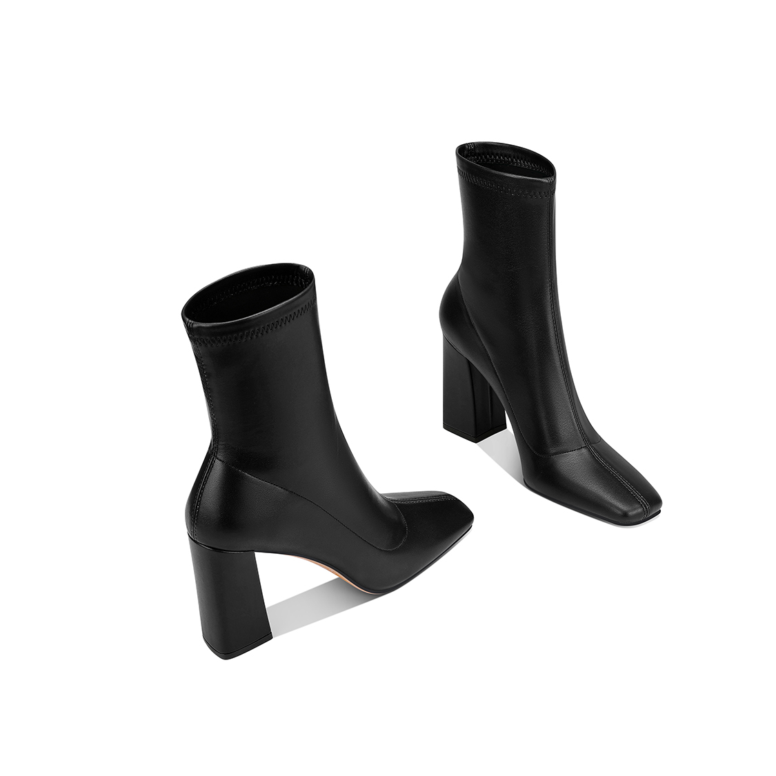 靴子女款爆款2025新款中筒小个子气质高档秋季百搭方头粗跟不累脚