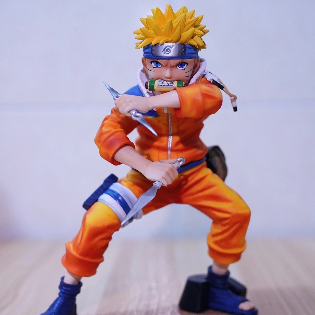 全涂装 火影忍者 16比例 漩涡童年鸣人 佐助 二次元手办模型礼物