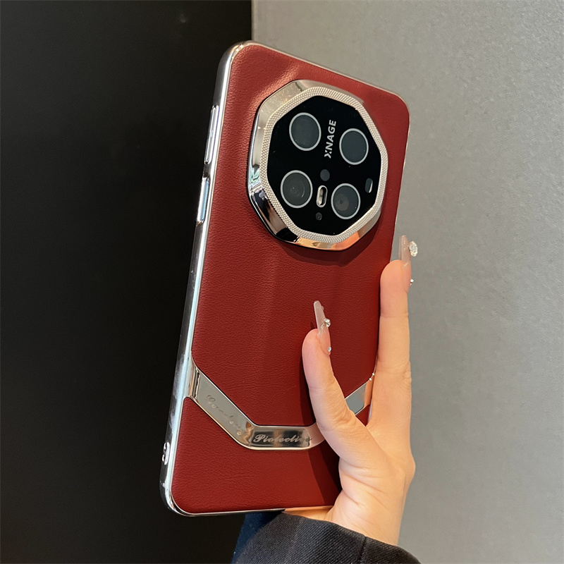 适用华为mate70RS手机壳p80/p70高档鎏金荔枝纹mate60/50pro新款