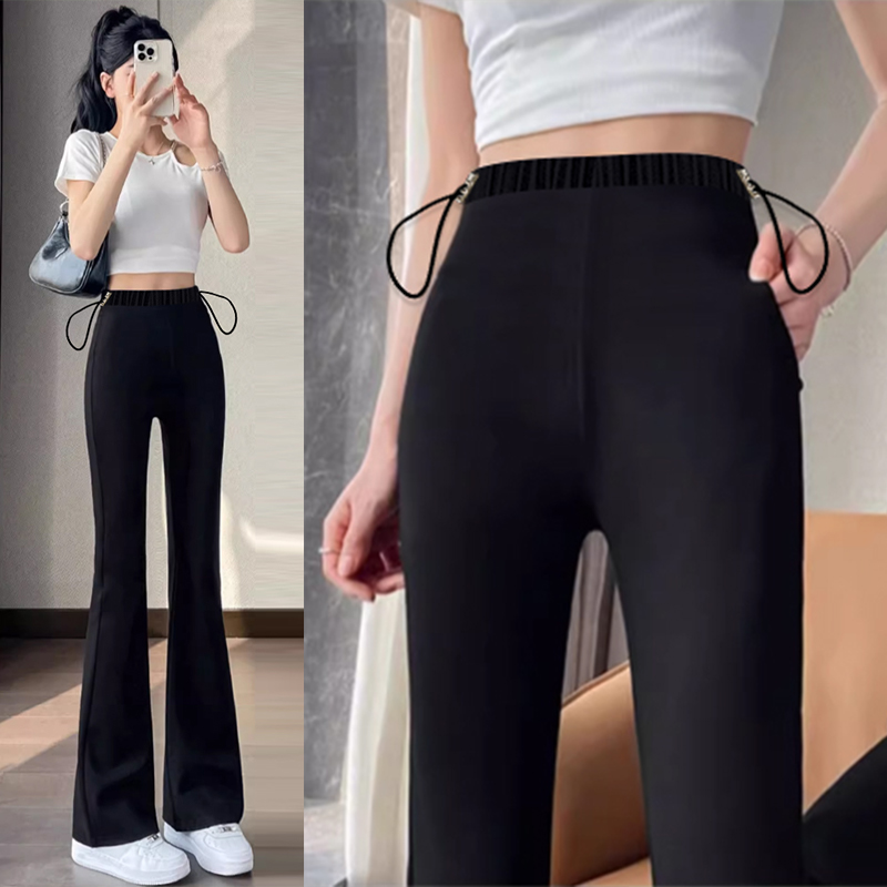 7款选择加绒秋冬孕妇微喇叭裤春夏新款女神裤开叉修身直筒九分裤