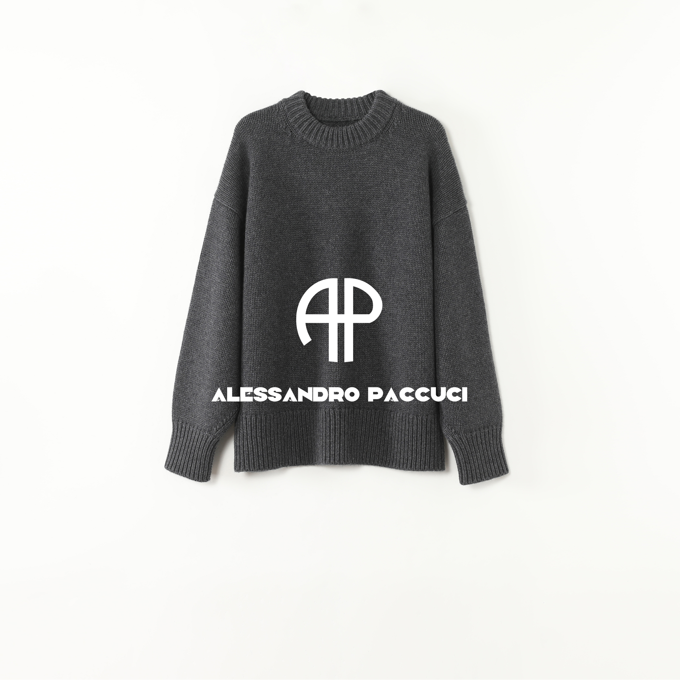 AP洛哥54244ST【肯豆毛衣/圆领】羊毛+山羊绒粗针多色百搭套头衫