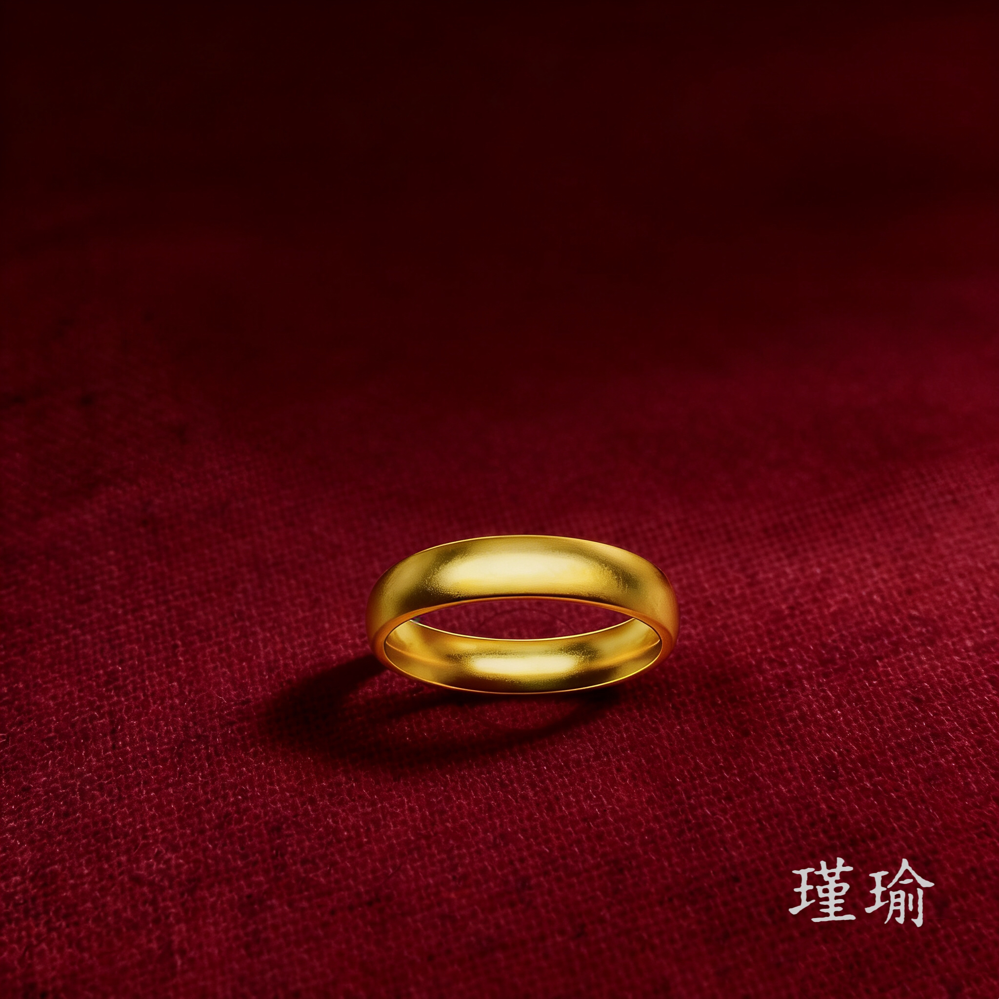 K0215黄色素圈宽闭口戒指多样性发货47328