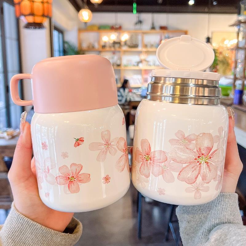 焖烧杯316不锈钢宽口保温便当盒女新款焖烧壶泡银耳燕窝可携式早