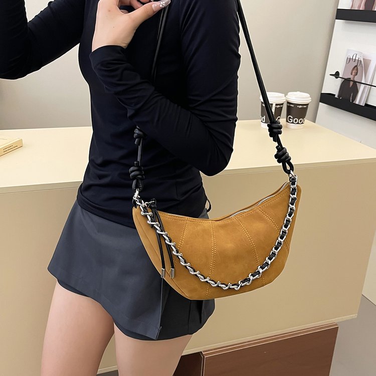 女包爆款2025新款i潮腋下包迷你链条小包包女可单肩斜跨包