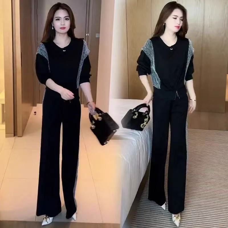 静奢风秋季套装休闲风时尚套装显瘦网红女装通勤通勤风