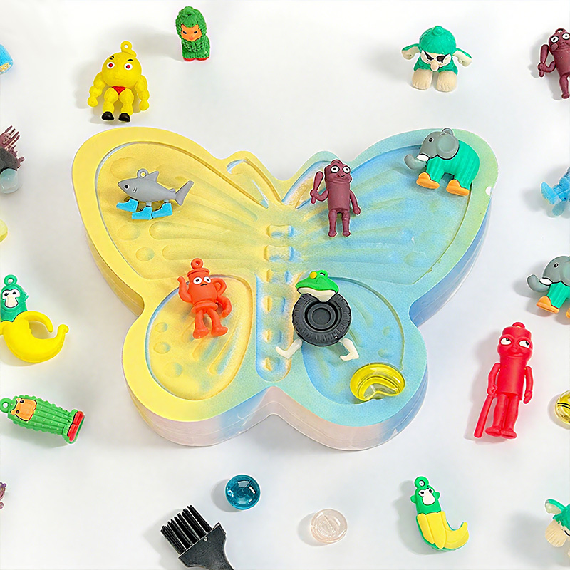 美国山海考古挖掘玩具手工DIY挖宝玩具木棍人鲨鱼恐龙化石礼物