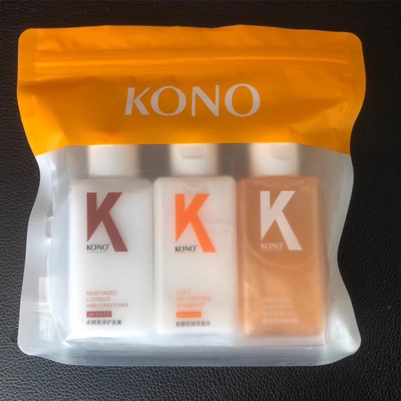 正品KONO旅行装洗护套装三件套洗发水沐浴露上飞机酒店小瓶便携装