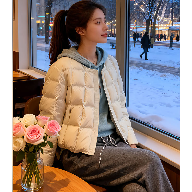 2025新款韩系简约气质高级感棉服加厚保暖显瘦气质外套