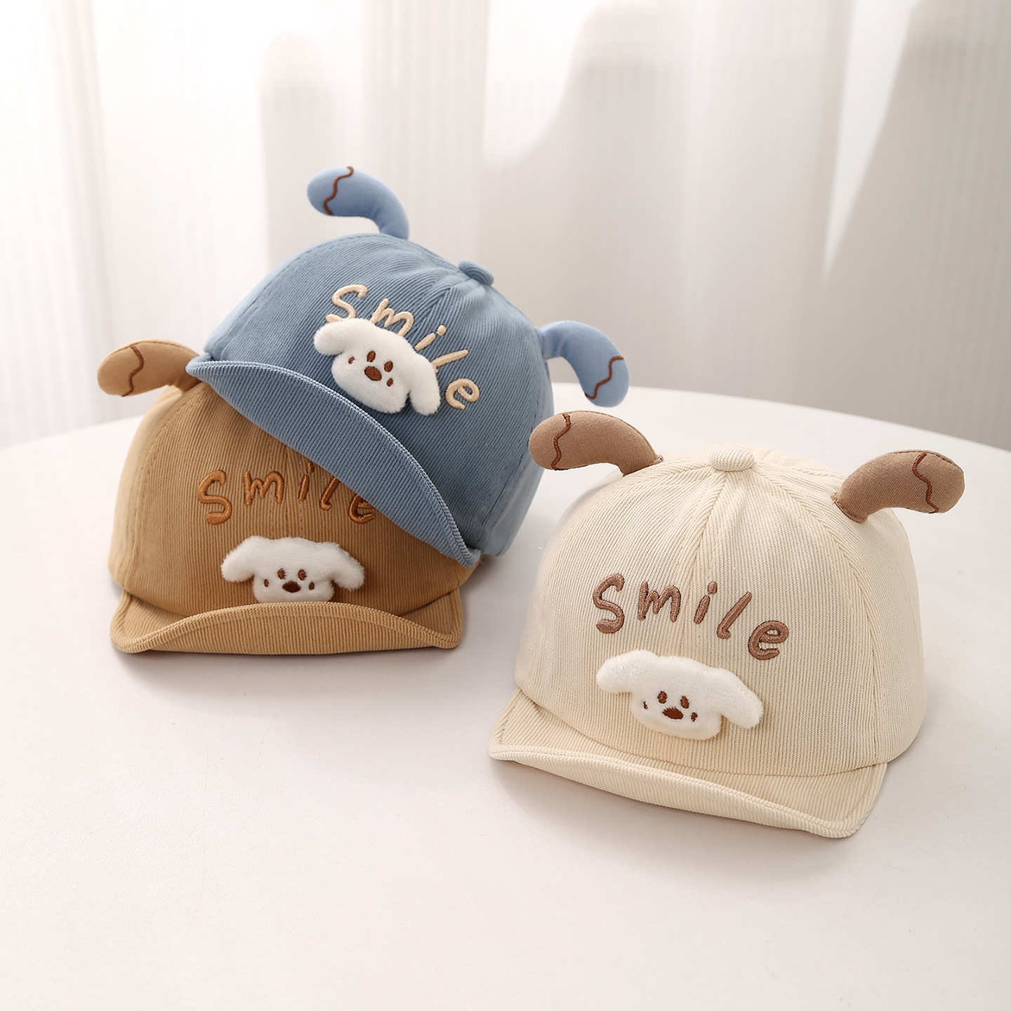 婴儿帽子秋冬季儿童鸭舌帽男女宝宝棒球帽可爱超萌婴幼儿外出遮阳