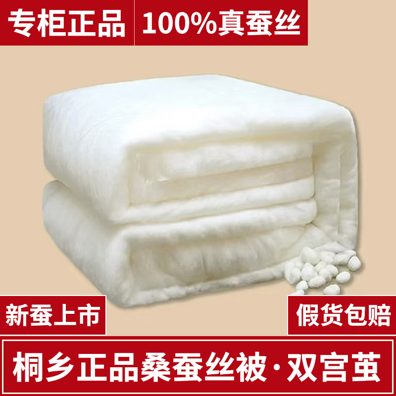 桐乡正宗蚕丝被100桑蚕丝被芯空春秋加厚保暖冬被学生宿舍被