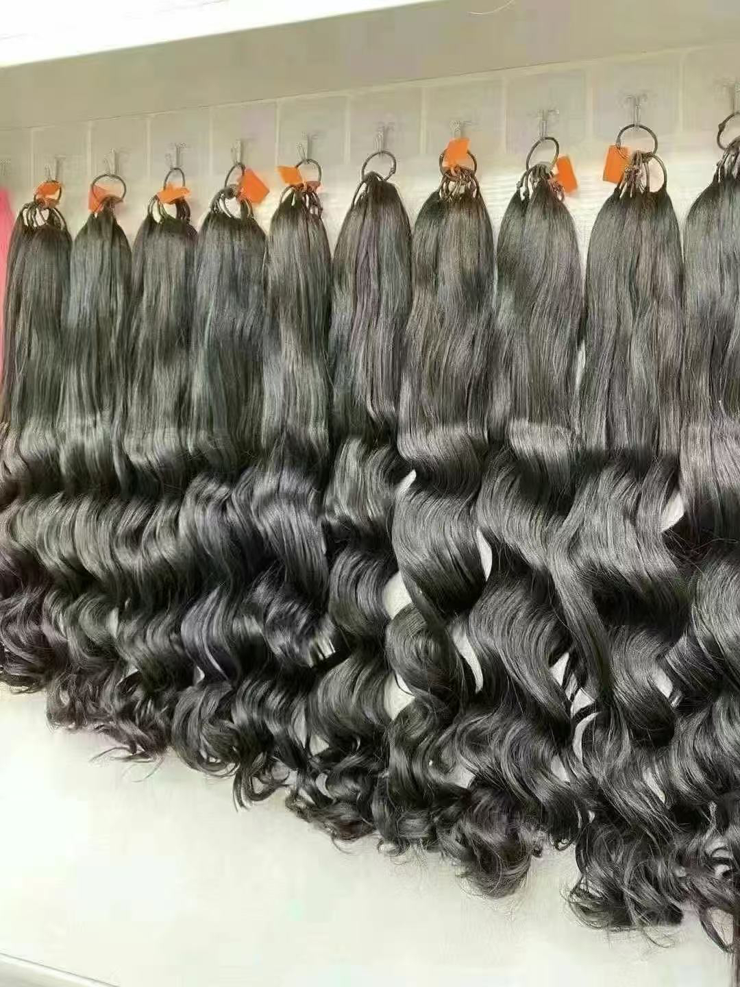 高端渐变原辫发水波纹大卷羽毛，三代无折头羽毛隐形无痕接发批发