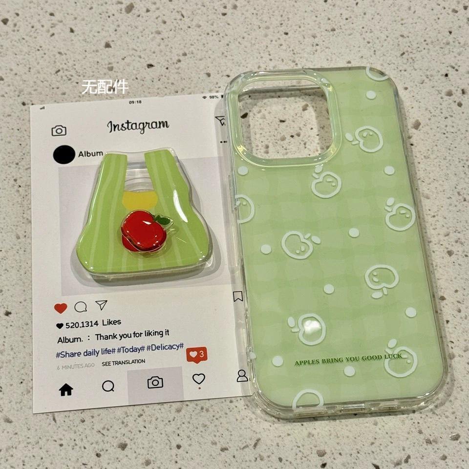 IMD绿格苹果适用iPhone16手机壳oppo创意vivo华为荣耀小米15防摔