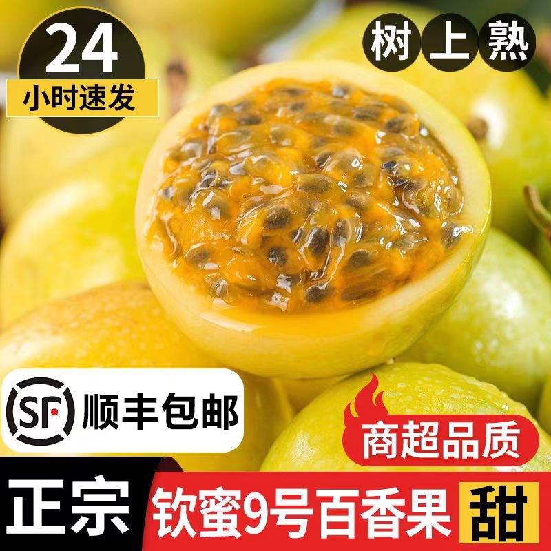 【巨无霸百香果105克+】广西钦蜜9号黄金百香果