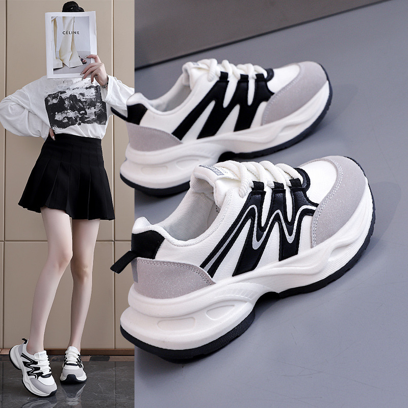 2025春秋季新款运动鞋百搭时尚女士小众原创个性休闲鞋女鞋W5151