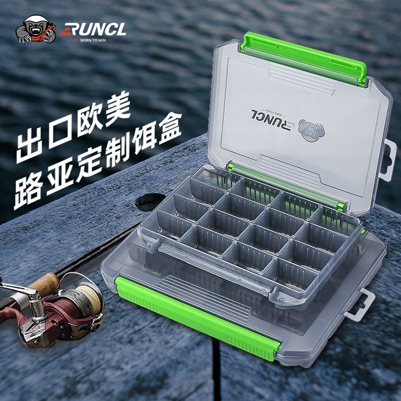 RUNCL/润克路亚盒收纳盒微物矶钓铁板软饵假饵盒路亚饵盒配件盒子