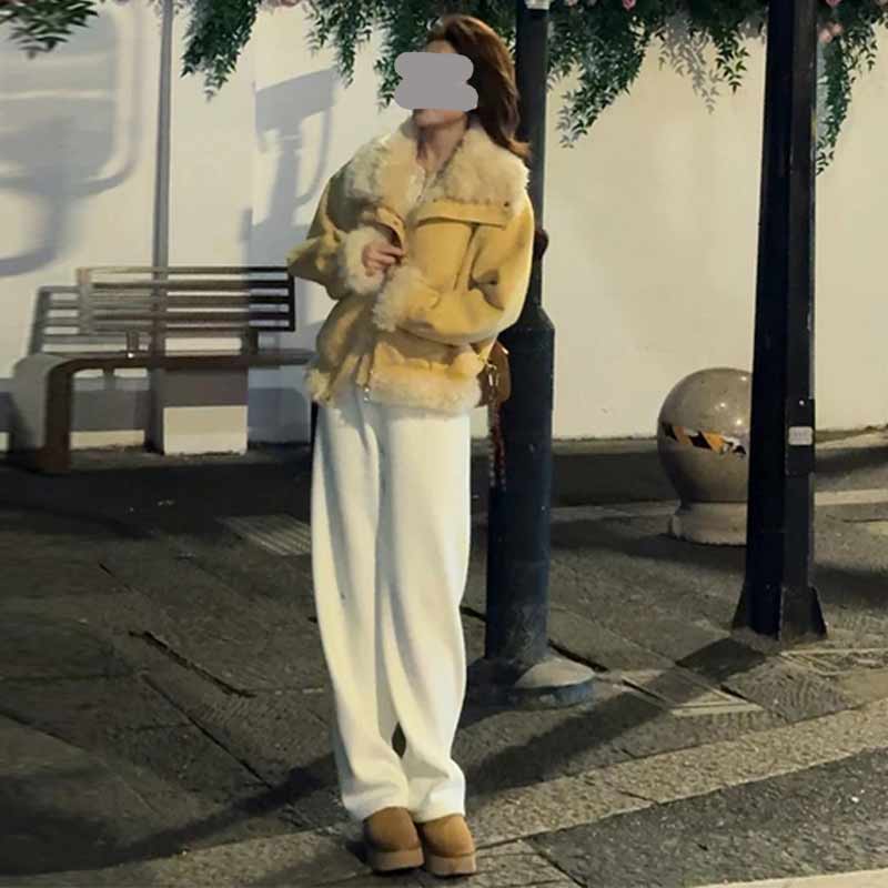 SHALLDOER【洛雪】小个子毛外套女2026秋冬毛毛夹克开衫洋气ootd