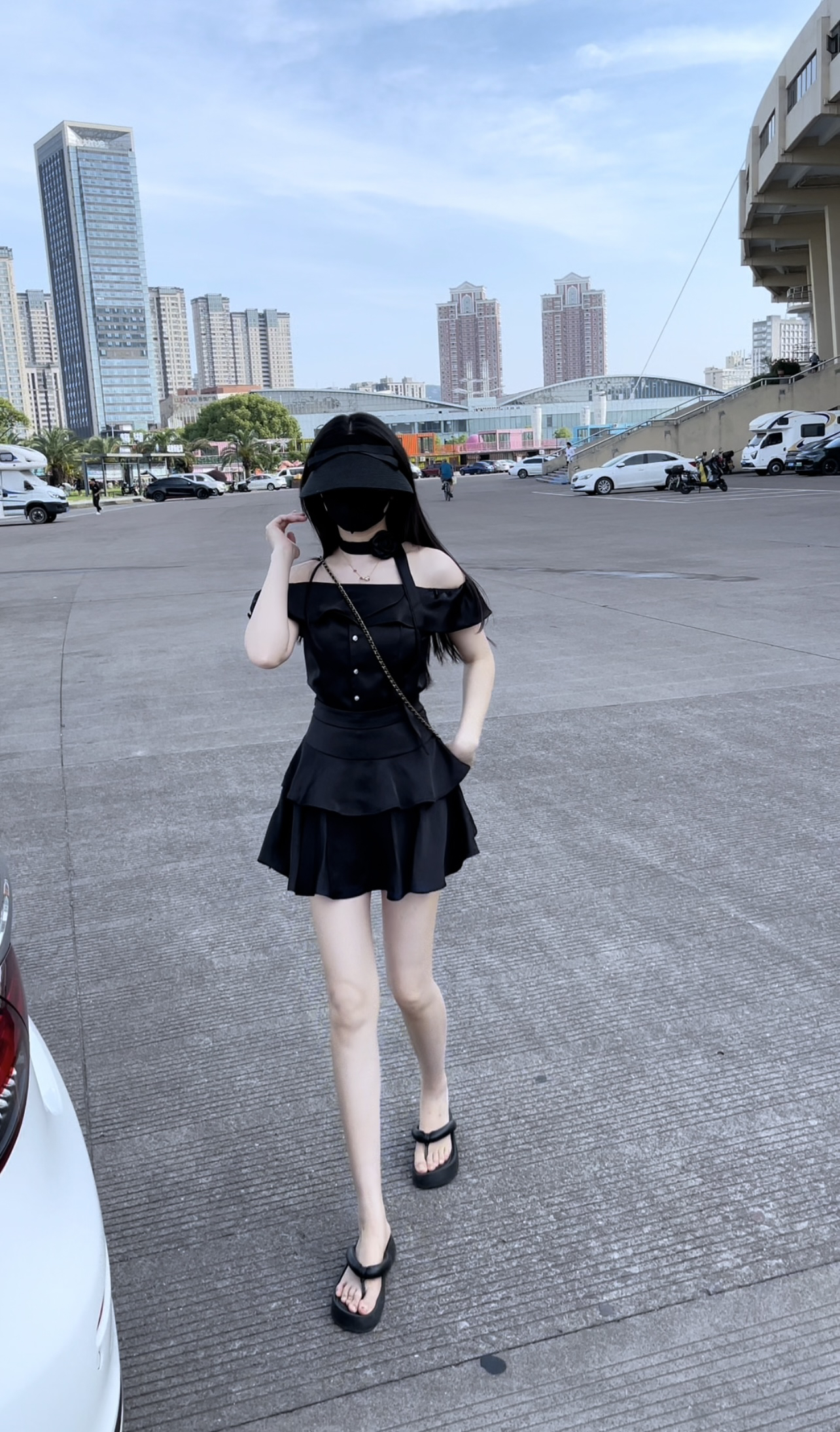 短裙夏季辣妹法式百褶裙时尚套装连衣裙公主风裙子