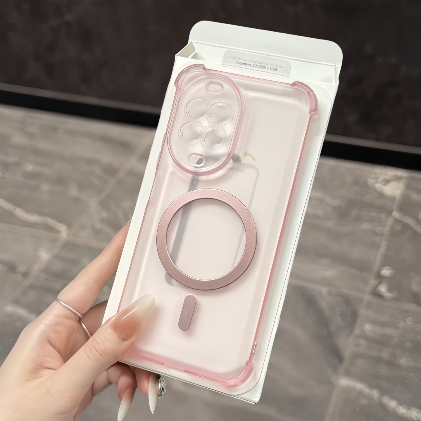 四角气囊防摔适用华为nova14ultra手机壳磁吸圈nova14pro冰雾磨砂