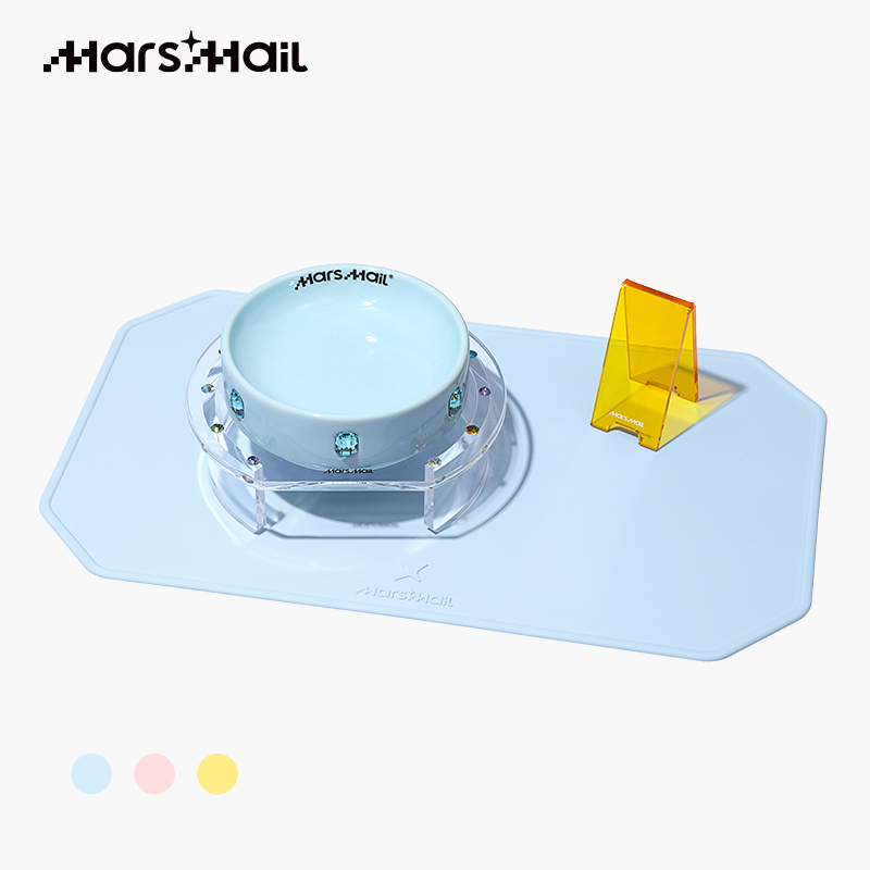火星来电MarsMail大口径陶瓷宠物碗防打翻护颈食盆防水餐垫猫咪狗