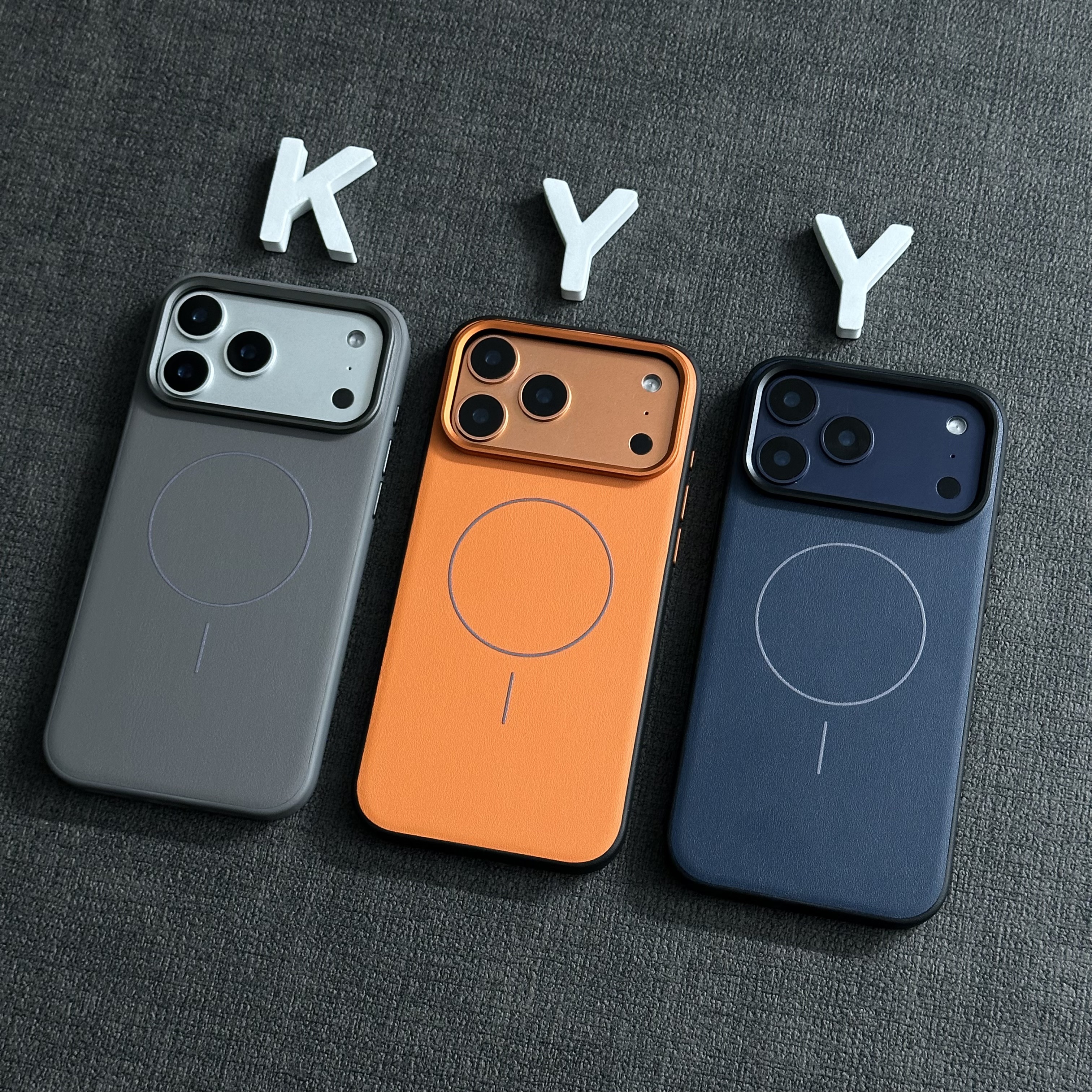 磁吸【拼色皮纹手感】适用iPhone17promax手机壳苹果16pro软壳15/17