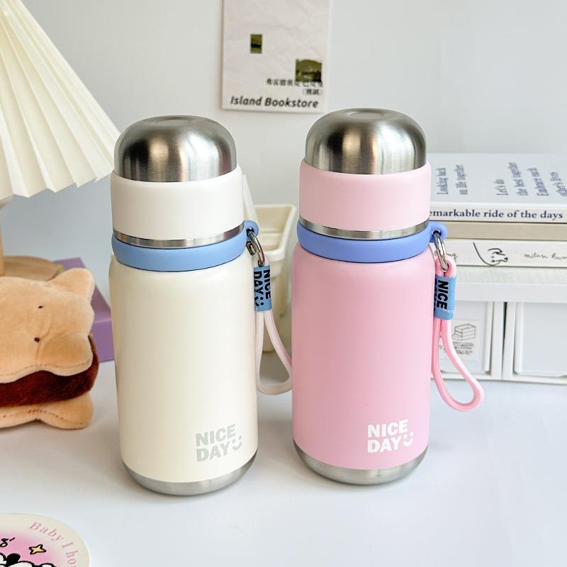 韩版ins可爱迷你保温杯女便携简约316不锈钢小容量水杯学上班礼物