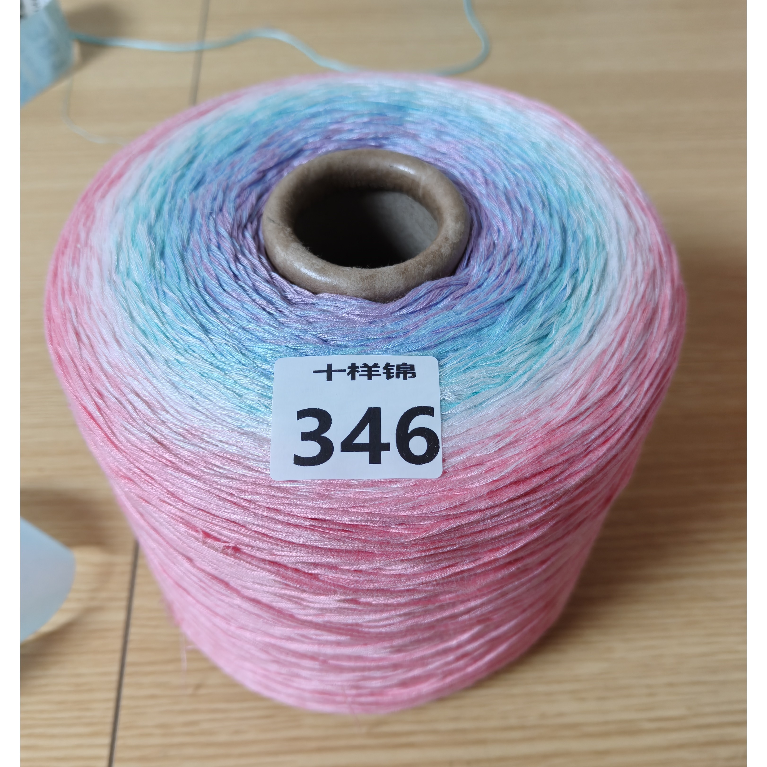 丝光棉渐变色蛋糕线可钩可织用于手工编织披肩毯子圣殿套，魔纹毯！