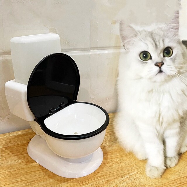 理想国创意宠物猫咪马桶小型饮水器饮水机猫狗通用自动流骗水神器