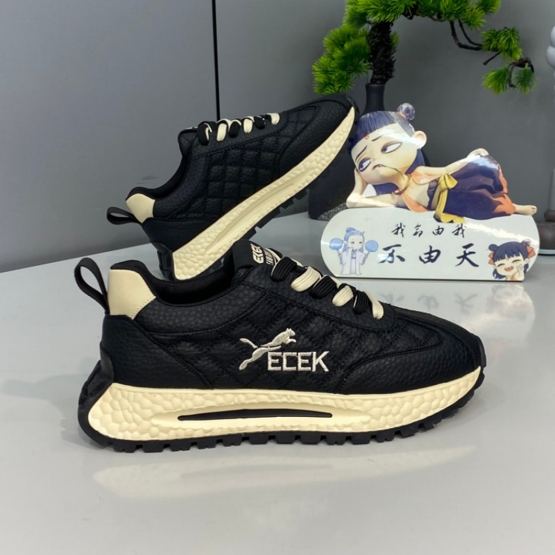 男款2025秋冬新款舒适时尚潮流百搭休闲鞋男士轻奢系带痞帅潮男鞋