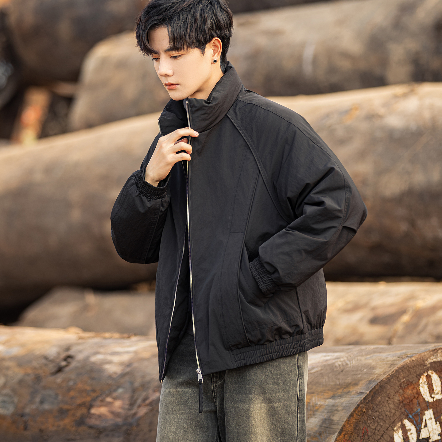 冬季短款羽绒服秋冬新款加厚潮流休闲立领防风痞帅保暖90鸭绒外套