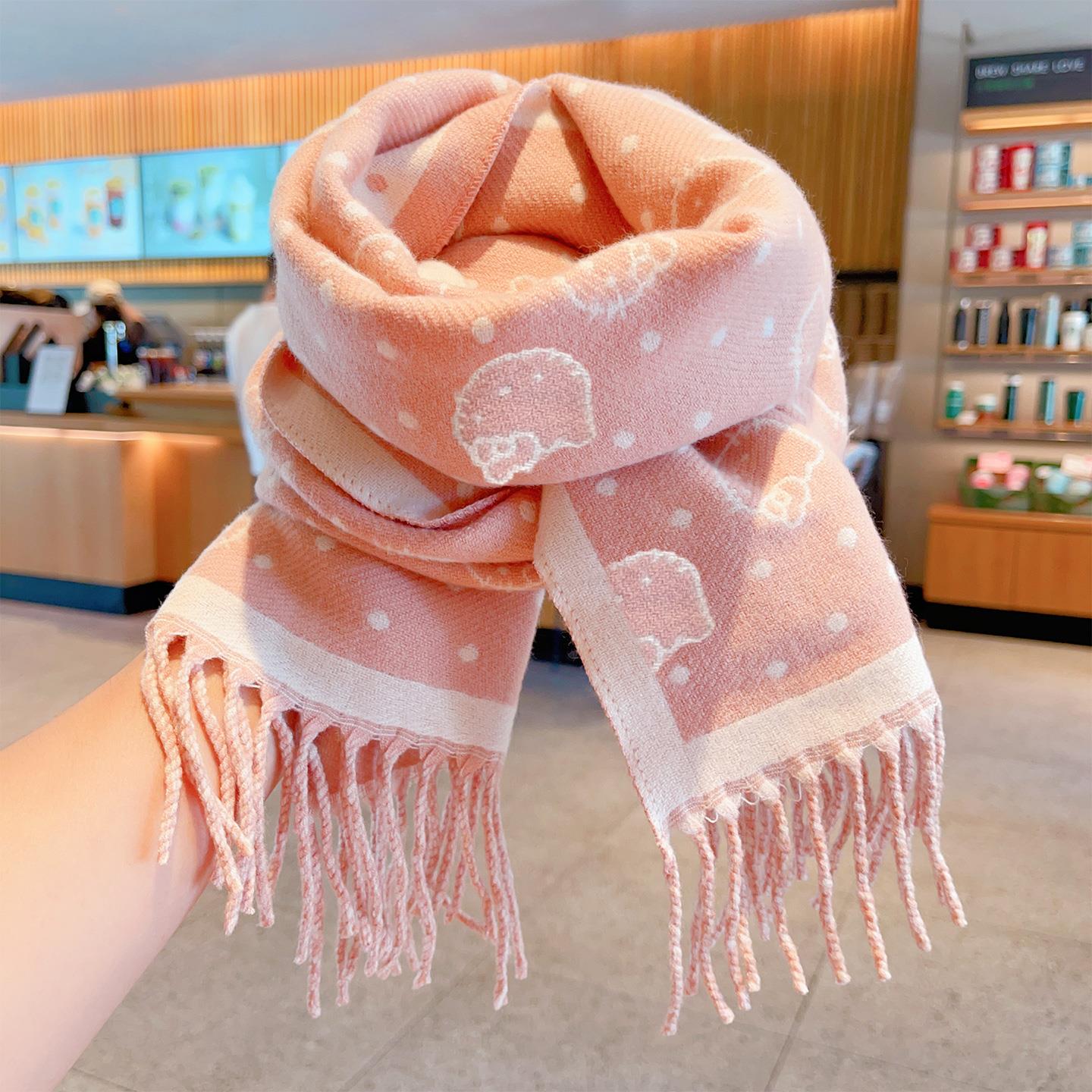 巴拉巴拉云朵凯蒂猫儿童围巾女款2025新款女童冬季防风保暖围脖护